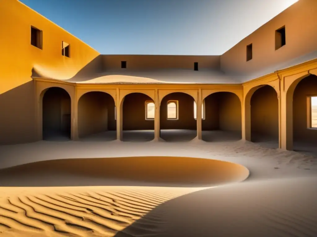 Explora la belleza abandonada de Kolmanskop, Namibia, con sus texturas decrépitas y dunas de arena. <b>Lugares abandonados capturados en detalle.