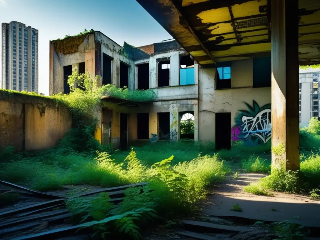 'Belleza en decadencia: ciudades abandonadas cobran vida en esta fotografía detallada de paisajes urbanos desolados.'