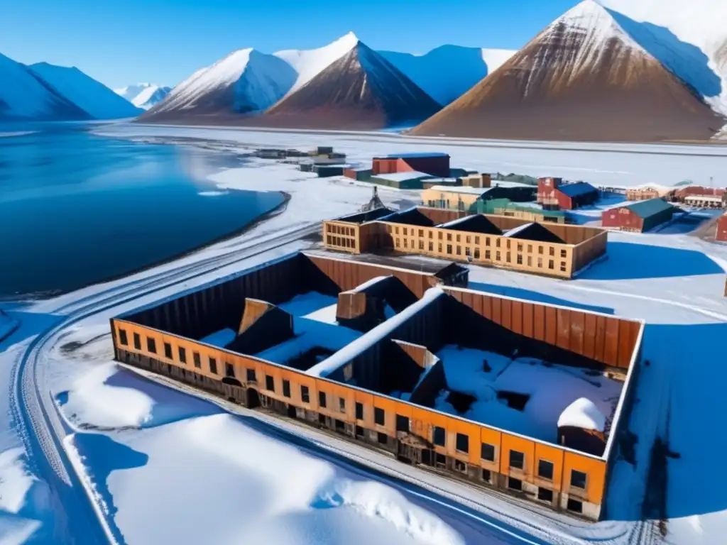 Explora la belleza desolada de Pyramiden, un lugar abandonado en el Ártico, envuelto en nieve y misterio.