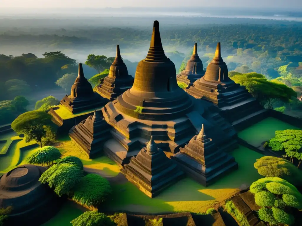 Descubre la enigmática historia de la ciudad perdida Mrauk U entre templos y ruinas rodeados de exuberante vegetación.