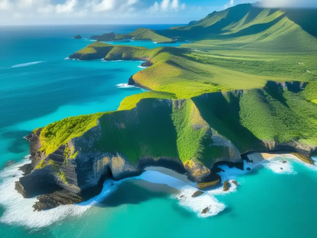 Exploración de la impresionante Isla de Mona en Puerto Rico, con acantilados, aguas turquesas y exuberante vegetación.