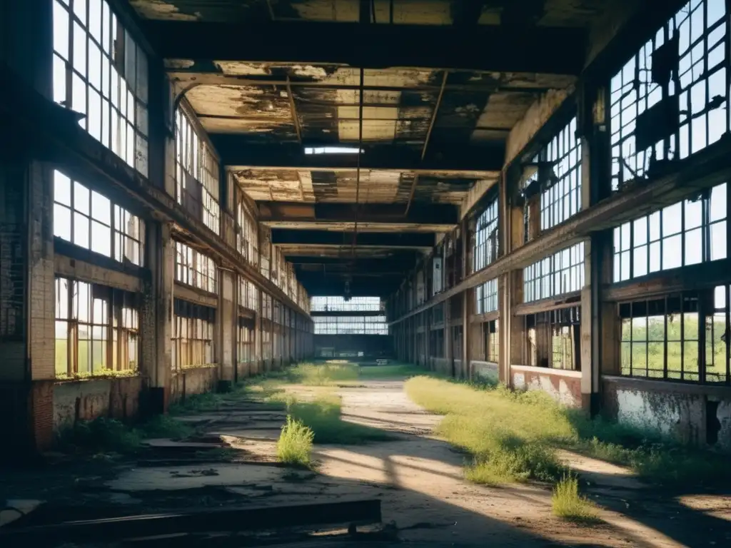 Exploración urbana en la planta Packard Automotive: belleza decadente de la historia y abandono en las ruinas industriales.