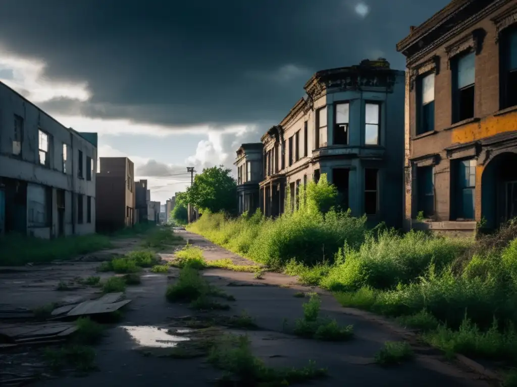 Un fotógrafo captura la desolación de una ciudad fantasma en medio de la naturaleza. <b>Coberturas periodismo ciudades fantasma.