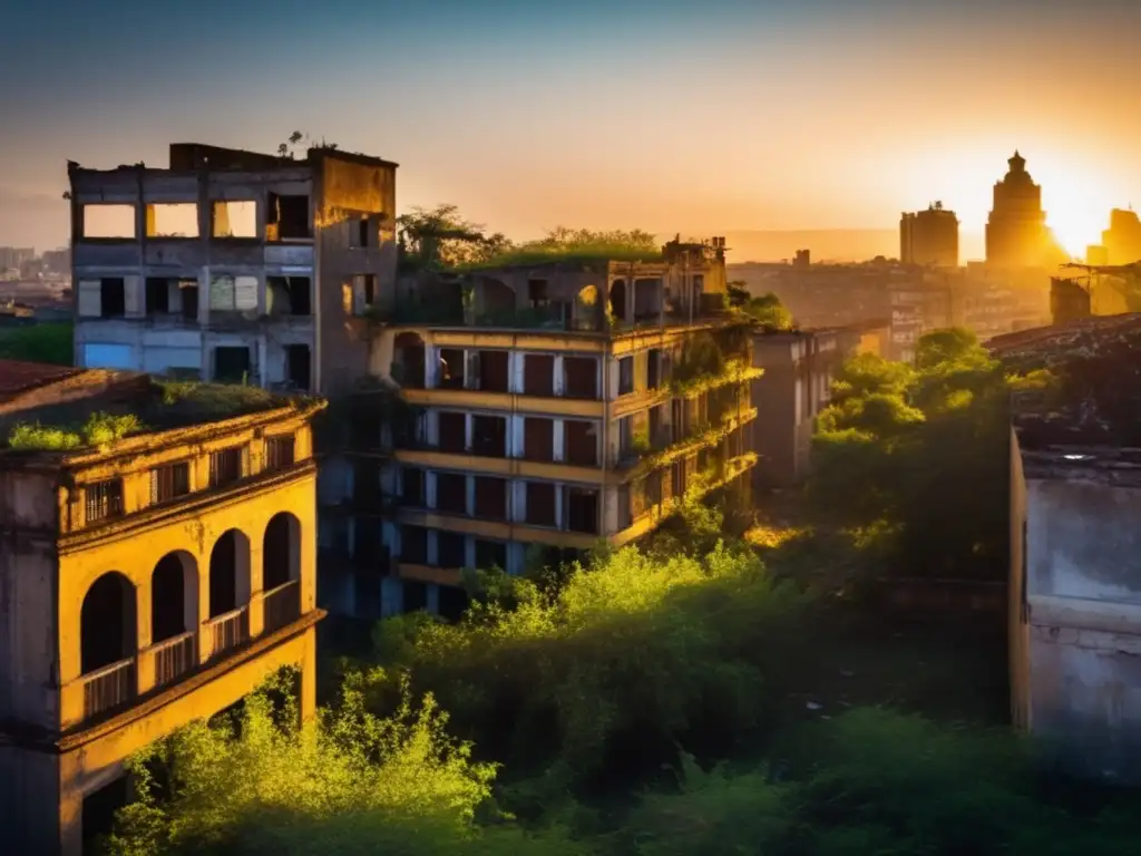 Un grupo de urban explorers se aventuran en una ciudad abandonada, evocando curiosidad y aventura en esta historia de ciudades abandonadas.