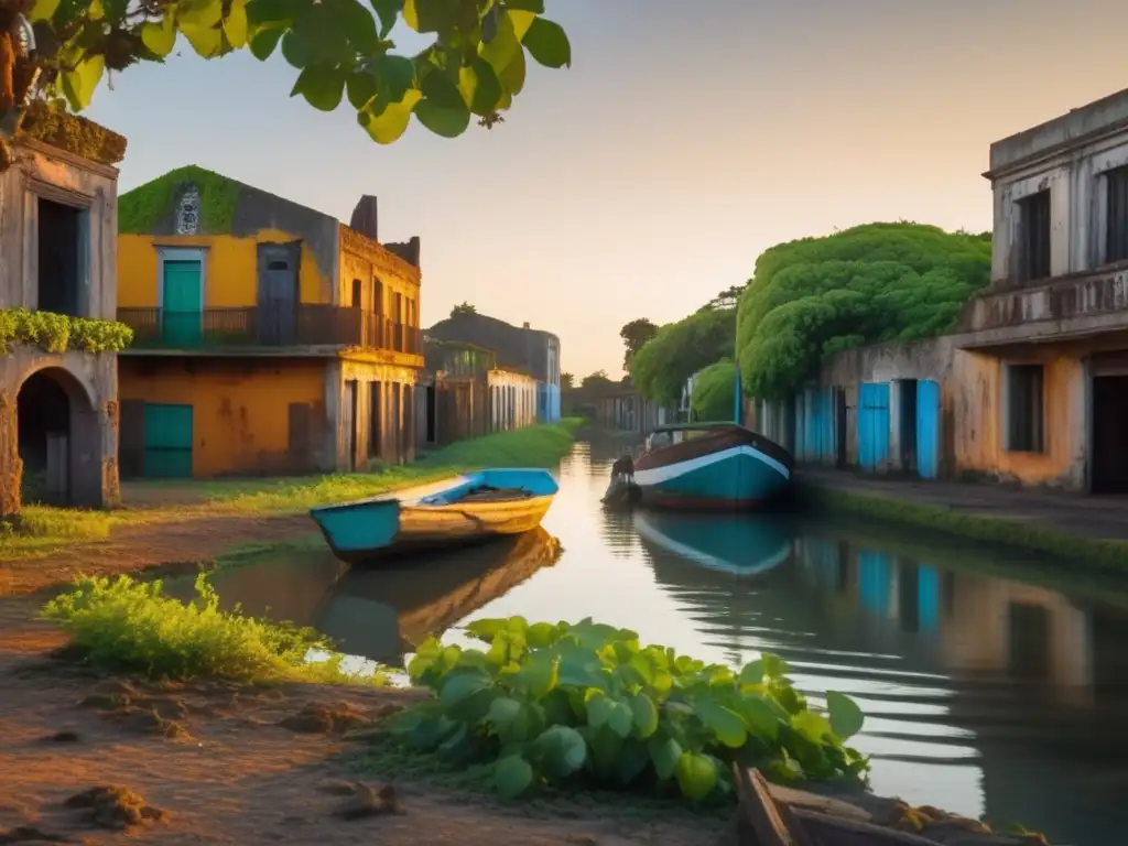 Una imagen impresionante de la ciudad portuaria abandonada de Colonia del Sacramento, Uruguay. <b>Revela la belleza y decadencia de la ciudad.