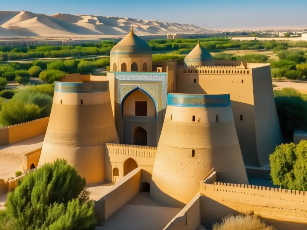 Impresionante fortaleza de barro en Bukhara, Uzbekistán. <b>Historia de la ruta de la seda.