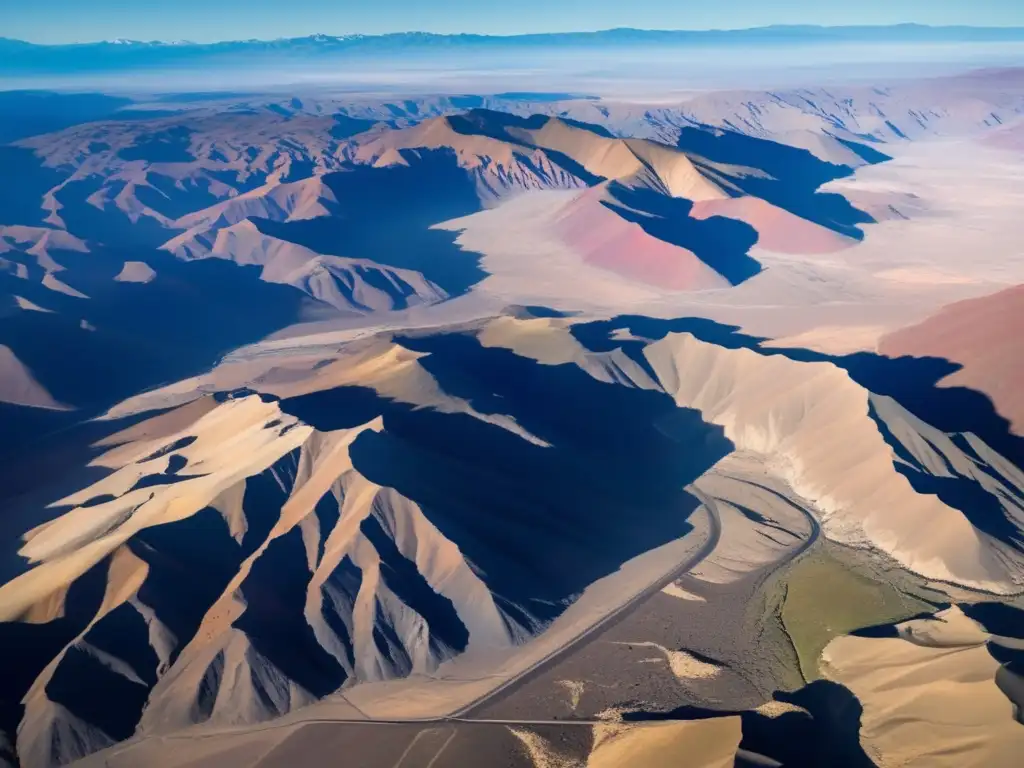 Impresionante paisaje montañoso de Catamarca, Argentina, con rastro minero en la tierra rocosa.