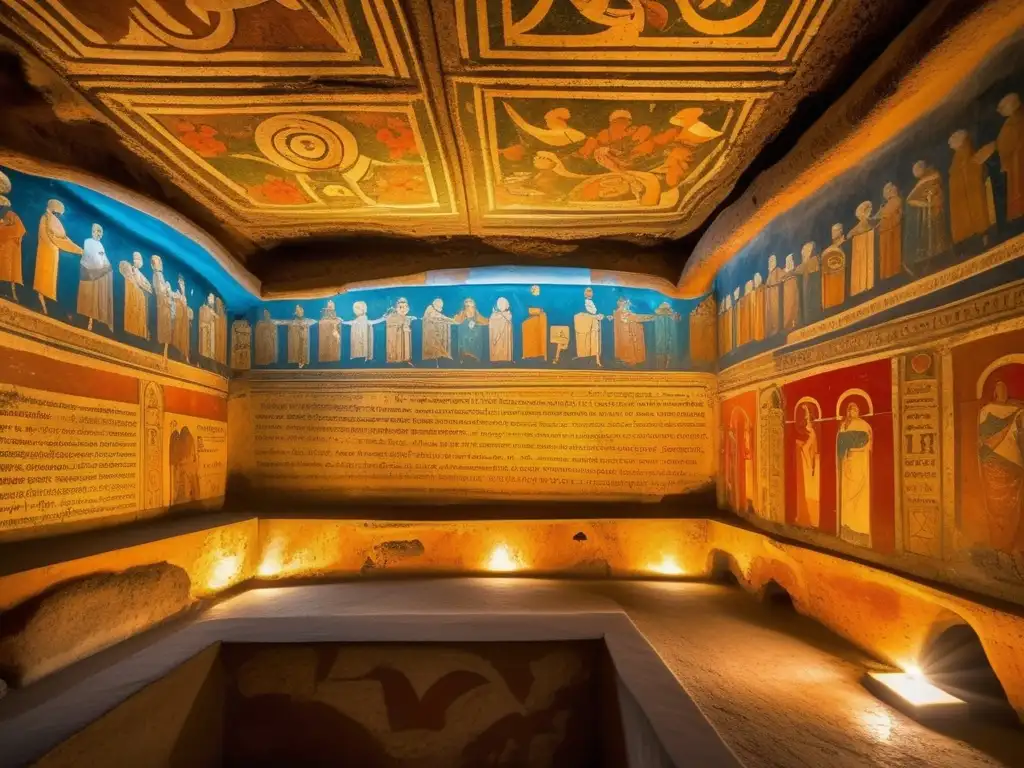 Descubre las impresionantes catacumbas de Roma, con frescos y grabados antiguos. <b>Una experiencia visual única.</b> <b>¡Catacumbas de Roma descubrimiento!