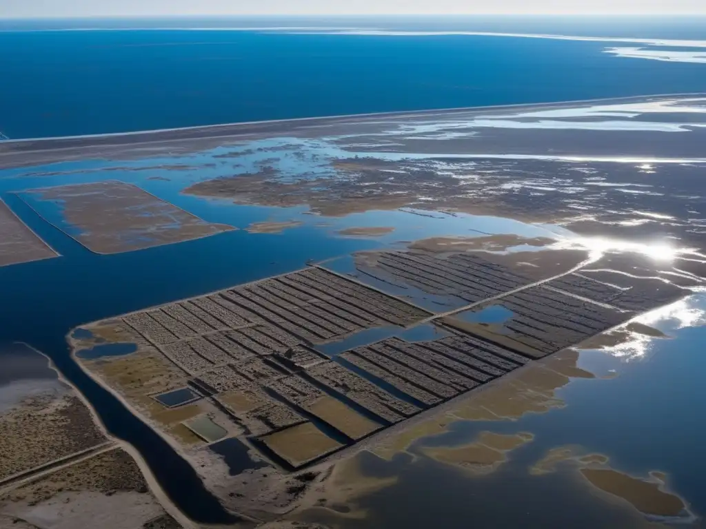 La resurrección de Epecuén, atracción internacional: ruinas de la ciudad emergen en un paisaje salino, reflejando la fuerza de la naturaleza.