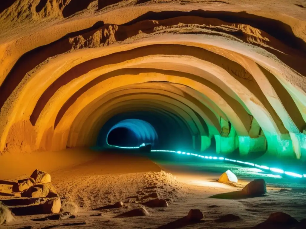 Explorando las minas de ópalo en la ciudad subterránea de Coober Pedy, la historia cobra vida en los túneles iluminados.