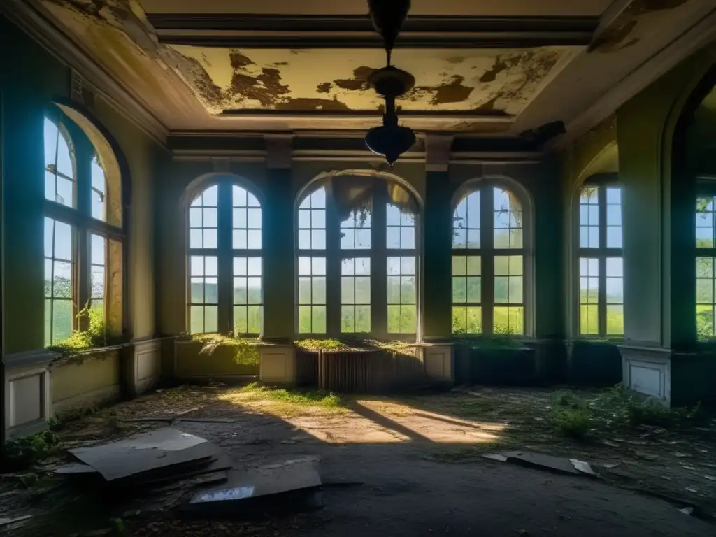 Mansión abandonada: belleza y misterio en ruinas