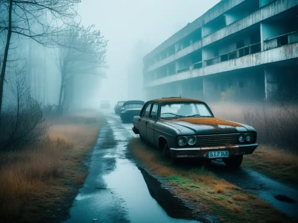 Explora la misteriosa belleza de Pripyat, Ucrania, con sus calles abandonadas y cubiertas de maleza, evocando una sensación de nostalgia y asombro. ¡Descubre ciudades fantasma abandonadas visitar!