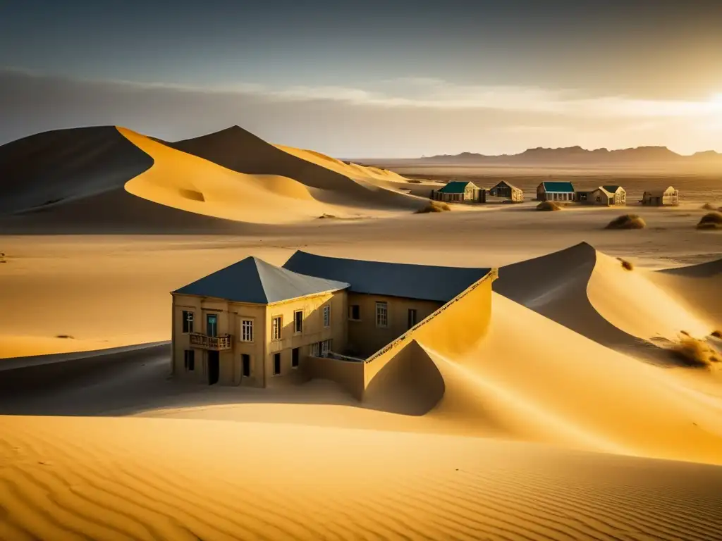 Explora la misteriosa historia de Kolmanskop, una ciudad fantasma en Namibia, a través de esta desoladora imagen documental.