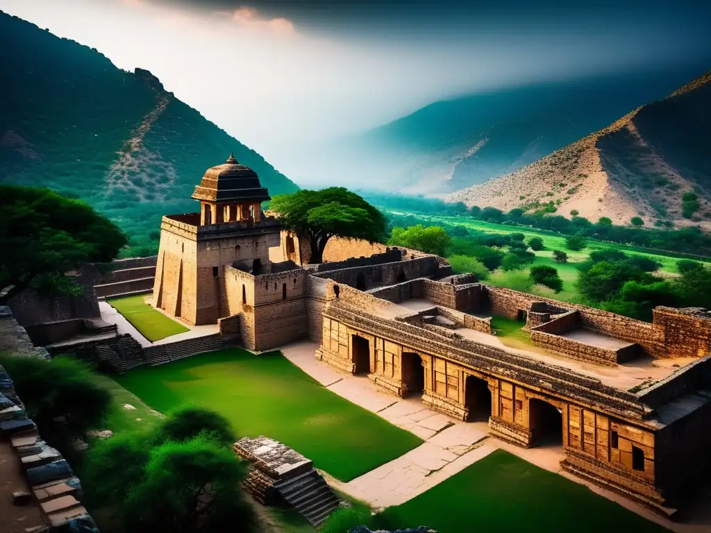 Explora la mística del fuerte encantado de Bhangarh, India, con su arquitectura intrincada y atmósfera enigmática.