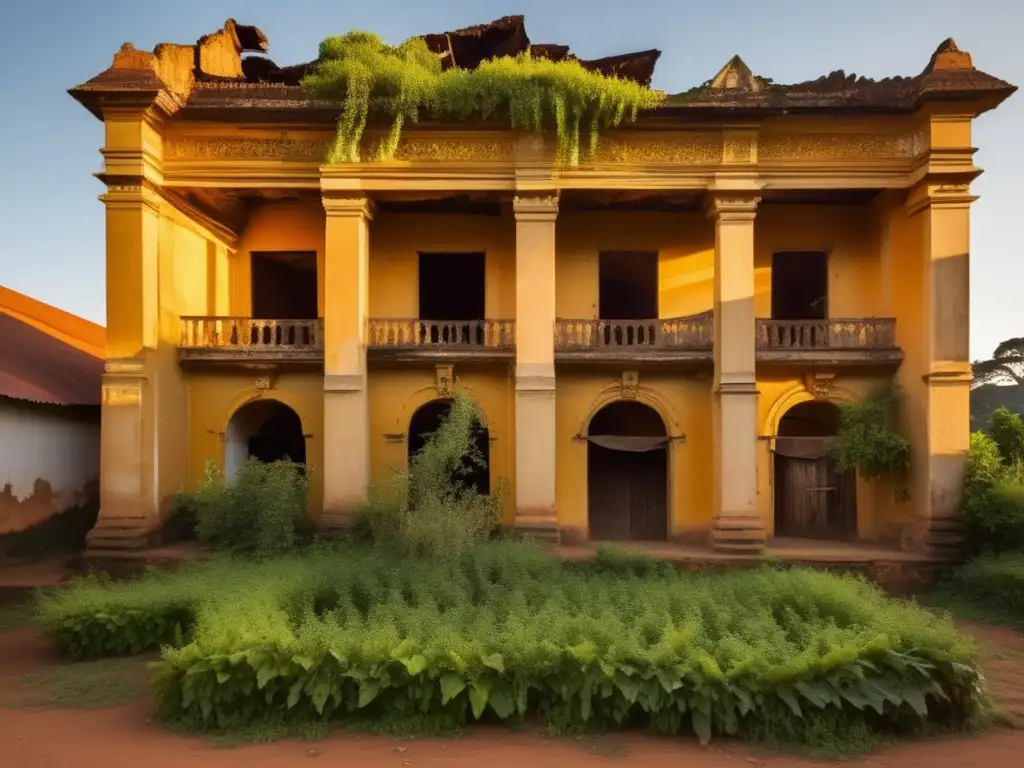 Ruinas coloniales: belleza y decadencia en Antsirabe, Madagascar