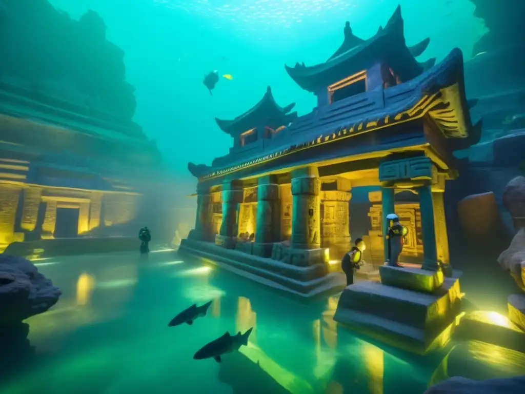 Exploración submarina en la ciudad sumergida de Shicheng, descubriendo los misterios y mitos de un mundo perdido.