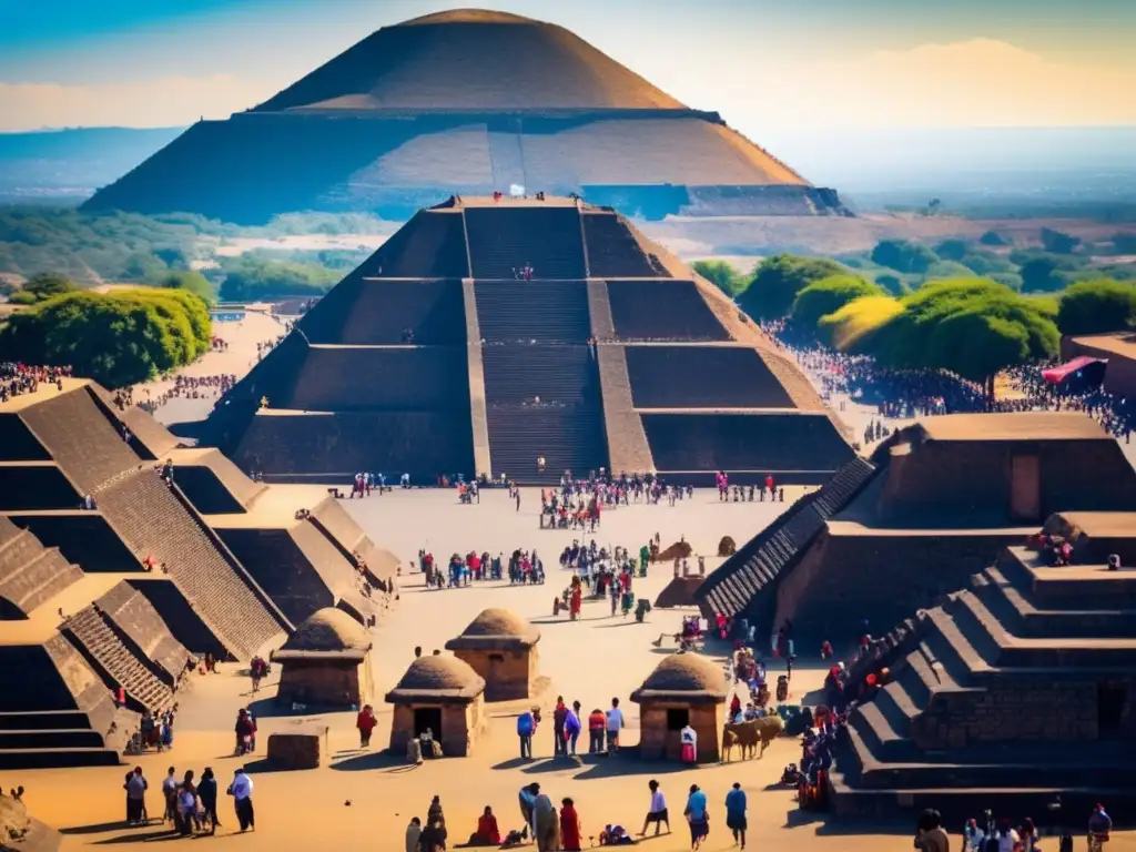 Un vibrante mercado al pie de la majestuosa Pirámide del Sol en Teotihuacán, recupera la historia y atrae visitantes.