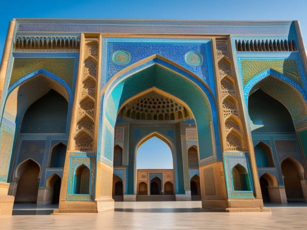 Un vibrante retrato de la Plaza Registán en Samarcanda, Uzbekistán, revelando sus secretos centenarios entre arcos y cúpulas coloridas.