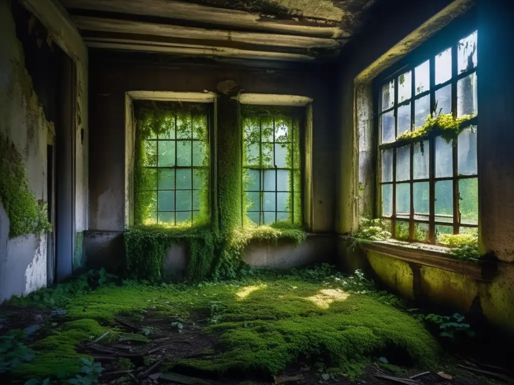 Ruinas encantadoras: edificio abandonado invadido por la naturaleza